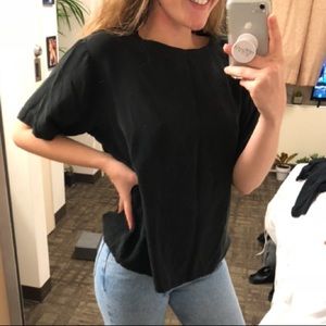 Nordstrom Black Silk Top